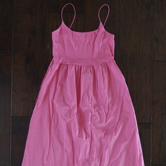 RD Style Pink Maxi Dress Size Medium, Boho-Inspired Tie-Waist - Picture 1 of 4
